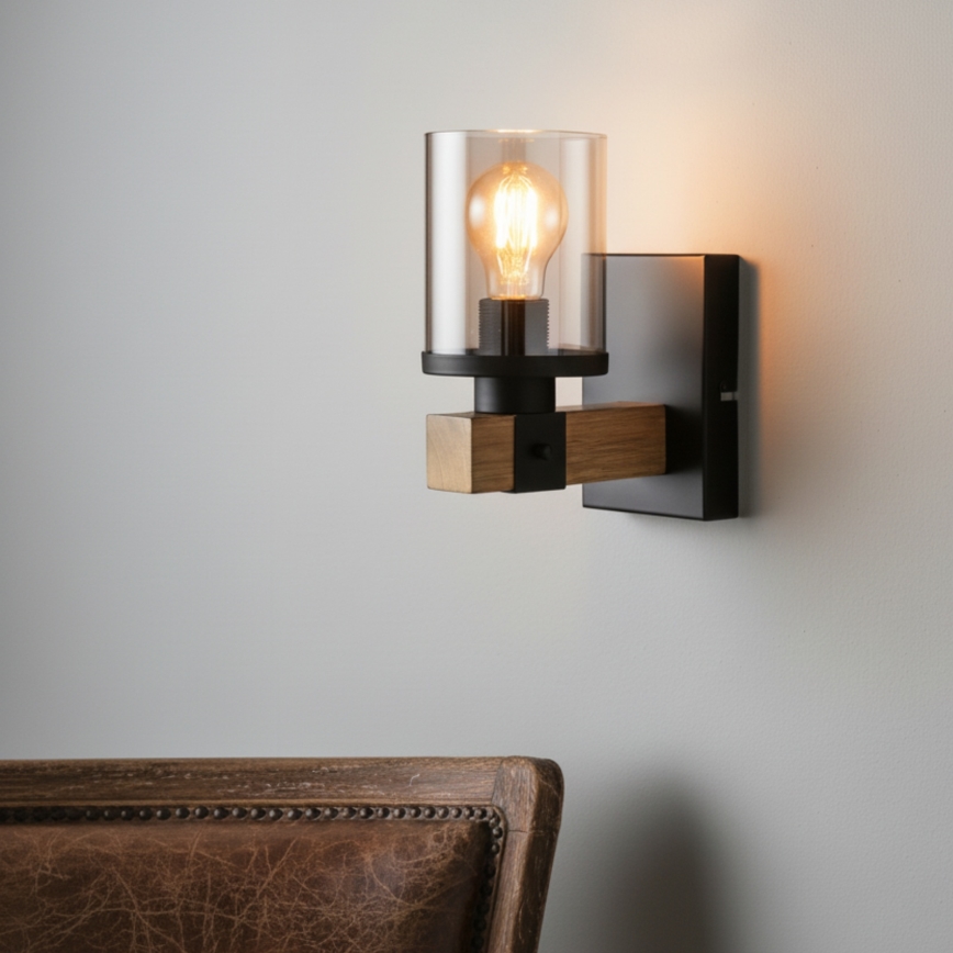 Brilagi - Lámpara de pared VISTA 1xE27/60W/230V roble