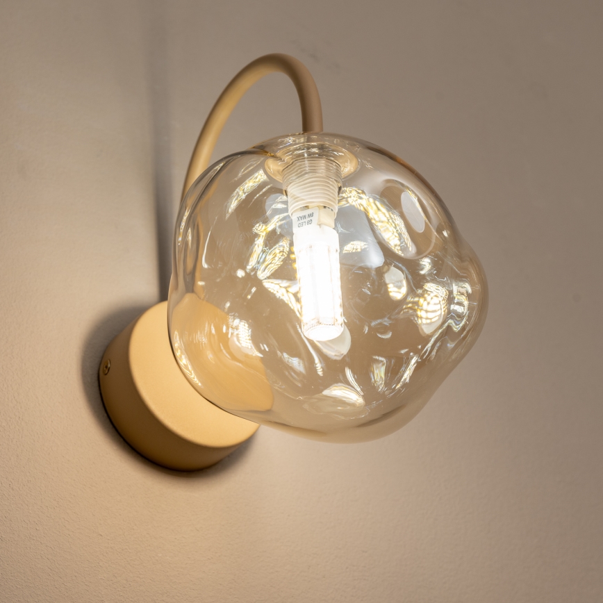 BRILAGI - Lámpara de pared VULCANO 1xG9/8W/230V beige/ahumado
