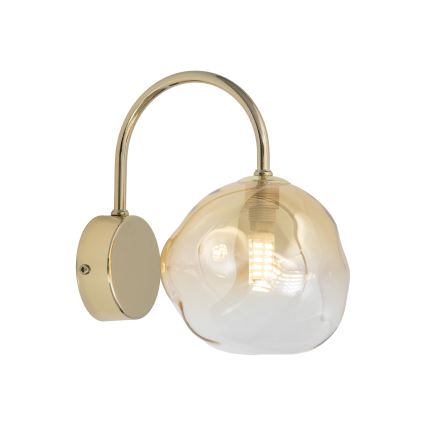 Brilagi - Lámpara de pared VULCANO 1xG9/8W/230V dorada/beige ahumada