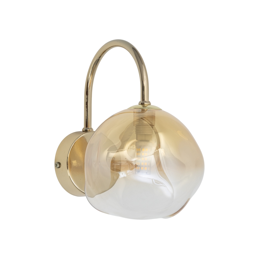 Brilagi - Lámpara de pared VULCANO 1xG9/8W/230V dorada/beige ahumada