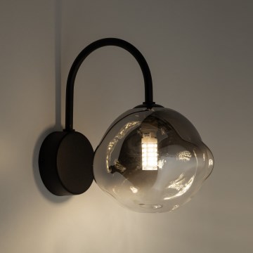 Brilagi - Lámpara de pared VULCANO 1xG9/8W/230V negro/negro ahumado