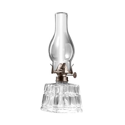 Brilagi - Lámpara de petróleo MERLIN transparente/dorada/pátina