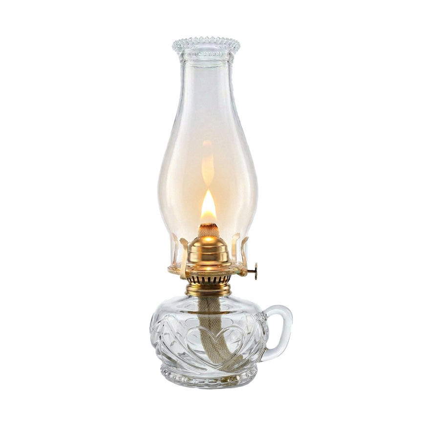 Brilagi - Lámpara de petróleo MERLIN transparente