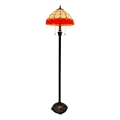 Brilagi - Lámpara de pie estilo Tiffany con vitral SIENNA 2xE27/60W/230V