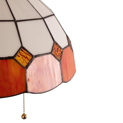 Brilagi - Lámpara de pie estilo Tiffany con vitral SIENNA 2xE27/60W/230V