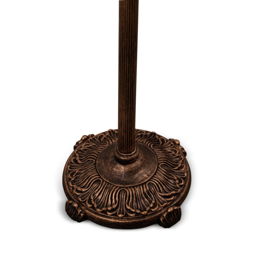 Brilagi - Lámpara de pie estilo Tiffany con vitral SIENNA 2xE27/60W/230V