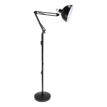 Brilagi - Lámpara de pie flexible TASKER, 1 x E27 (60 W), 230 V, 157 cm, negra