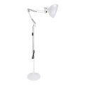 Brilagi - Lámpara de pie flexible TASKER 1xE27/60W/230V 157 cm blanca