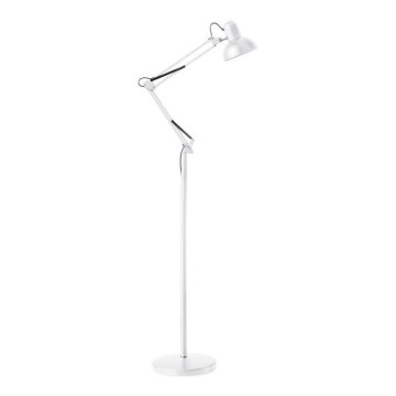 Brilagi - Lámpara de pie flexible TASKER 1xE27/60W/230V 184 cm blanca