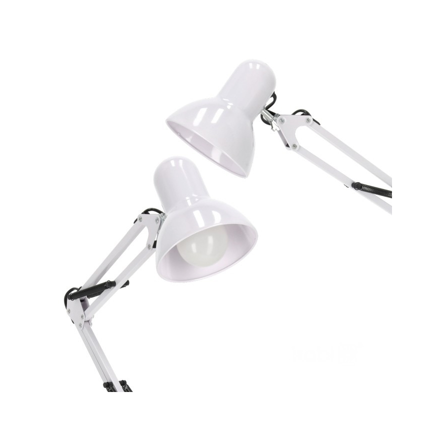 Brilagi - Lámpara de pie flexible TASKER 1xE27/60W/230V 184 cm blanca