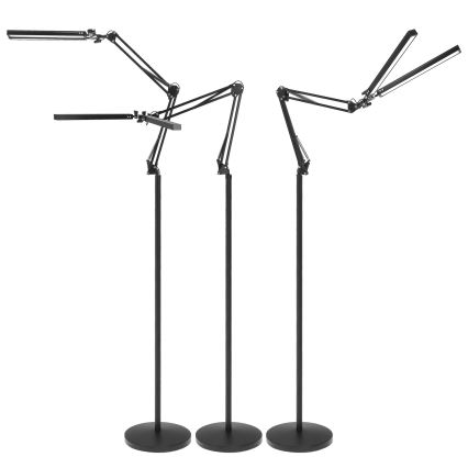 Brilagi - Lámpara de pie LED regulable y flexible VARIO LED/14W/230V 3000-6000K 157 cm negra