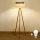 Brilagi - Lámpara de pie LED BOHO STYLE 1xE27/15W/230V crema/marrón