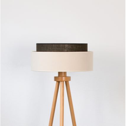 Brilagi - Lámpara de pie LED BOHO STYLE 1xE27/15W/230V crema/marrón