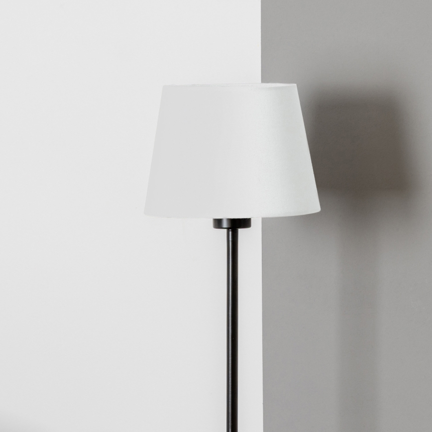 Brilagi - Lámpara de pie LED CERIA 1x E27/40W/230V, Ø 20,5 cm, blanco/negro