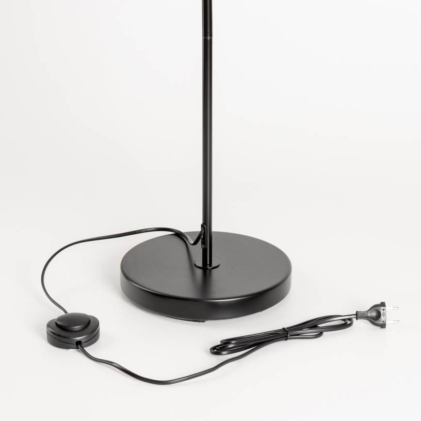 Brilagi - Lámpara de pie LED CERIA 1x E27/40W/230V Ø 25 cm bambú/negro