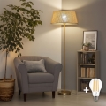 BRILAGI - Lámpara de pie LED CERIA 1xE27/20W/230V diámetro 50 cm beige/dorado
