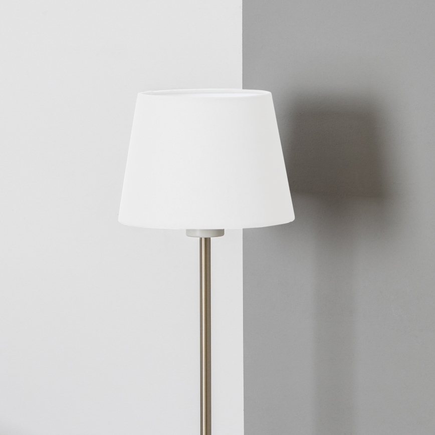 Brilagi - Lámpara de pie LED CERIA 1xE27/40W/230V diámetro 20,5 cm blanco/cromo mate