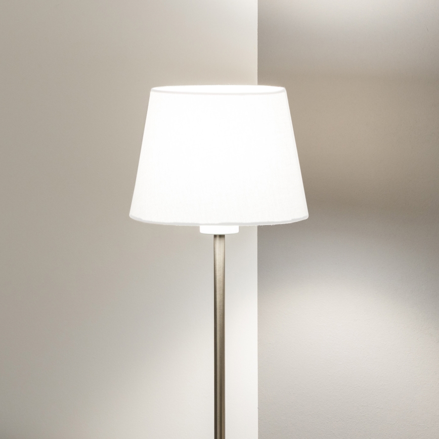 Brilagi - Lámpara de pie LED CERIA 1xE27/40W/230V diámetro 20,5 cm blanco/cromo mate