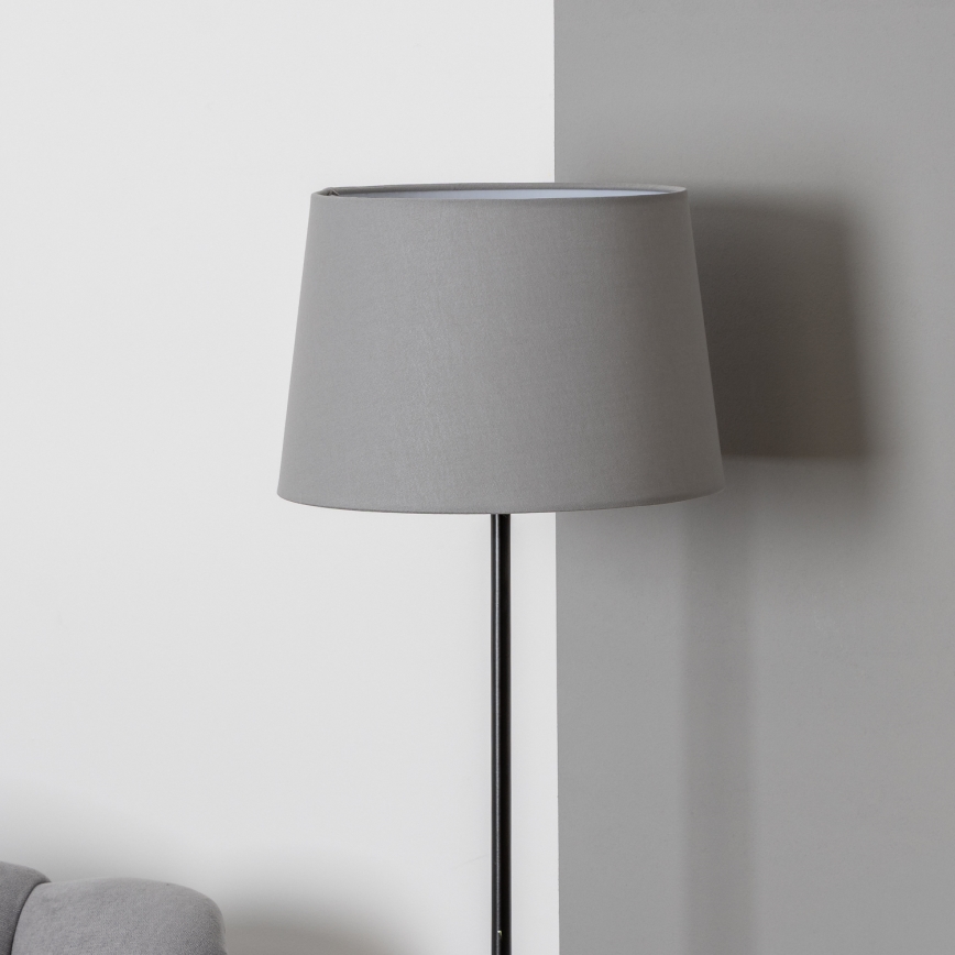 Brilagi - Lámpara de pie LED CERIA 1xE27/40W/230V diámetro 30 cm gris/negro