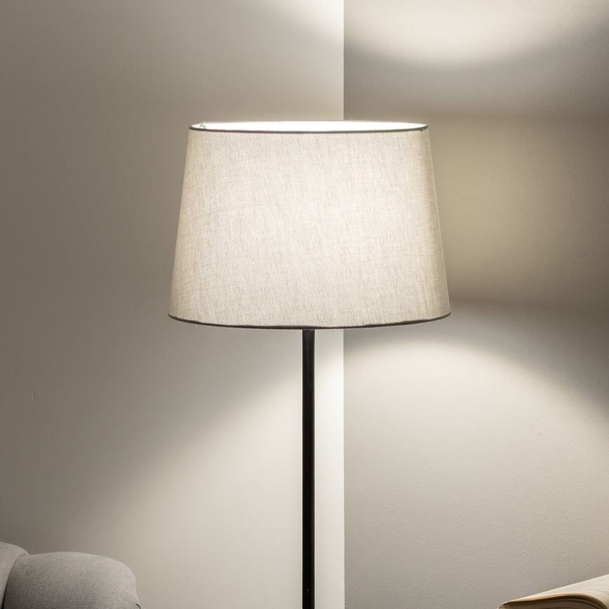 Brilagi - Lámpara de pie LED CERIA 1xE27/40W/230V diámetro 30 cm gris/negro
