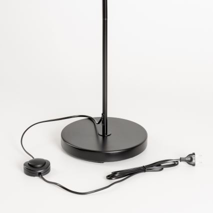 Brilagi - Lámpara de pie LED CERIA 1xE27/40W/230V diámetro 30 cm gris/negro