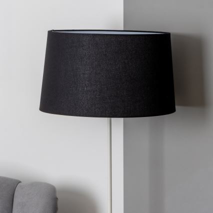 Brilagi - Lámpara de pie LED CERIA 1xE27/40W/230V diámetro 45 cm negro/blanco