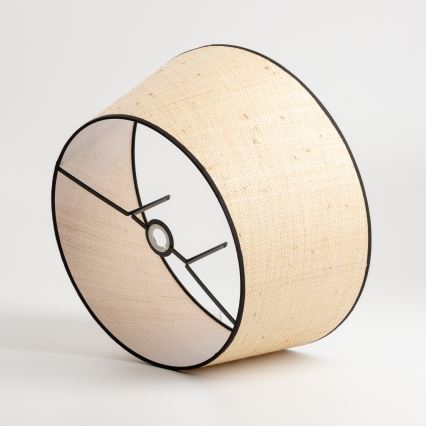 Brilagi - Lámpara de pie LED CERIA 1xE27/40W/230V diámetro 50 cm beige/cromo mate