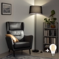 Brilagi - Lámpara de pie LED CERIA 1xE27/40W/230V pr. 45 cm negra