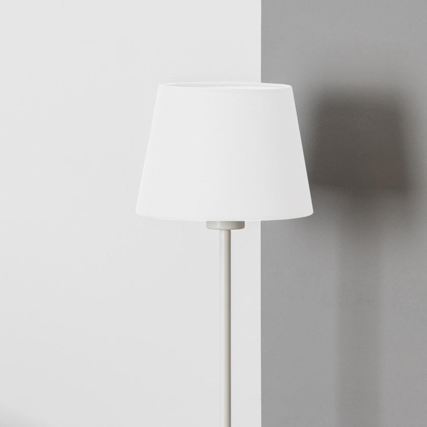 Brilagi - Lámpara de pie LED CERIA 1xE27/40W/230V Ø 20,5 cm blanca