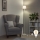 Brilagi - Lámpara de pie LED CERIA 1xE27/40W/230V Ø 20,5 cm gris/blanco