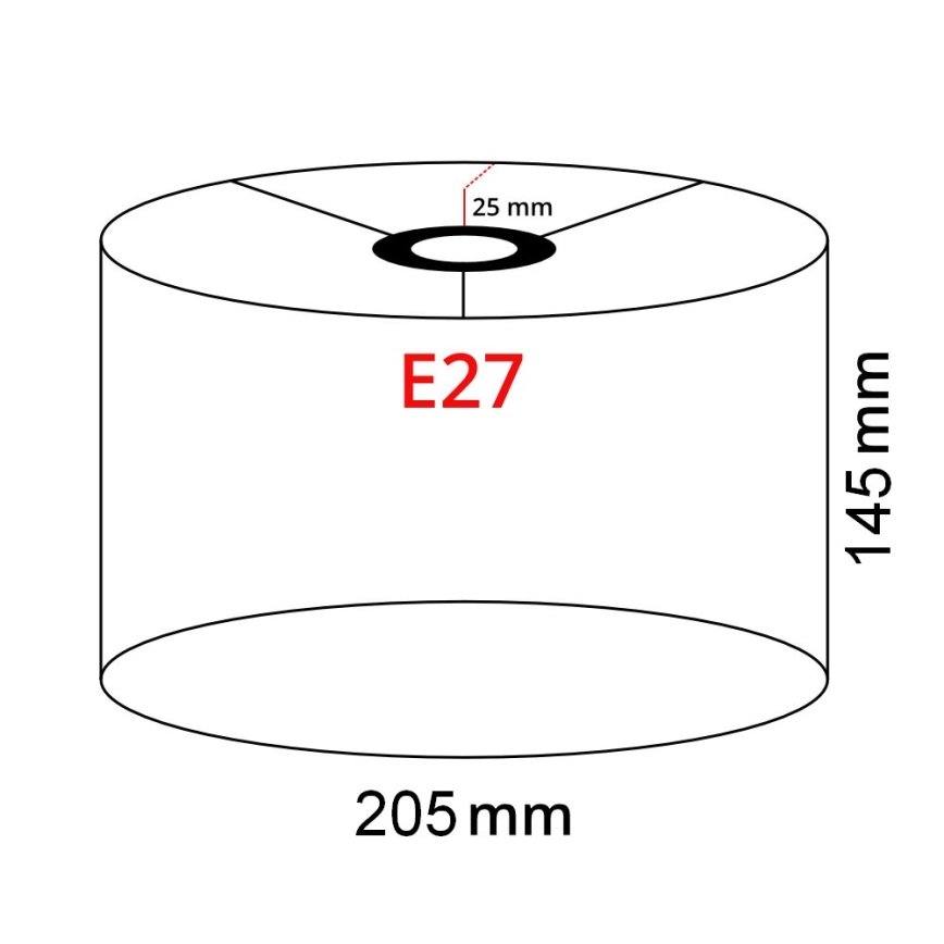 Brilagi - Lámpara de pie LED CERIA 1xE27/40W/230V Ø 20,5 cm gris/cromo mate