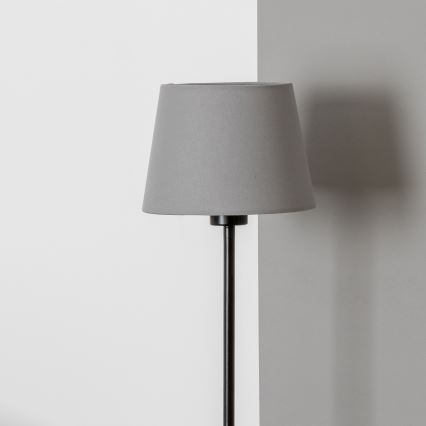Brilagi - Lámpara de pie LED CERIA 1xE27/40W/230V Ø 20,5 cm gris/negro
