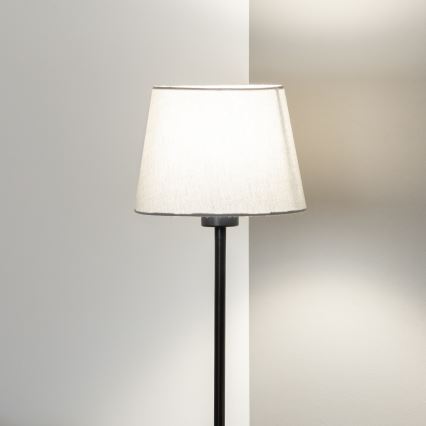 Brilagi - Lámpara de pie LED CERIA 1xE27/40W/230V Ø 20,5 cm gris/negro
