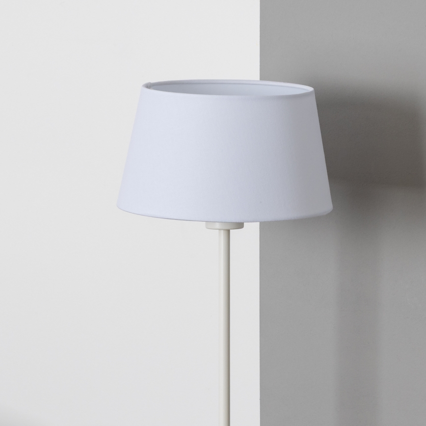 Brilagi - Lámpara de pie LED CERIA 1xE27/40W/230V Ø 25 cm blanca