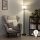 Brilagi - Lámpara de pie LED CERIA 1xE27/40W/230V Ø 25 cm blanca/negra