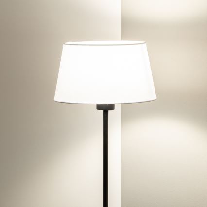 Brilagi - Lámpara de pie LED CERIA 1xE27/40W/230V Ø 25 cm blanca/negra