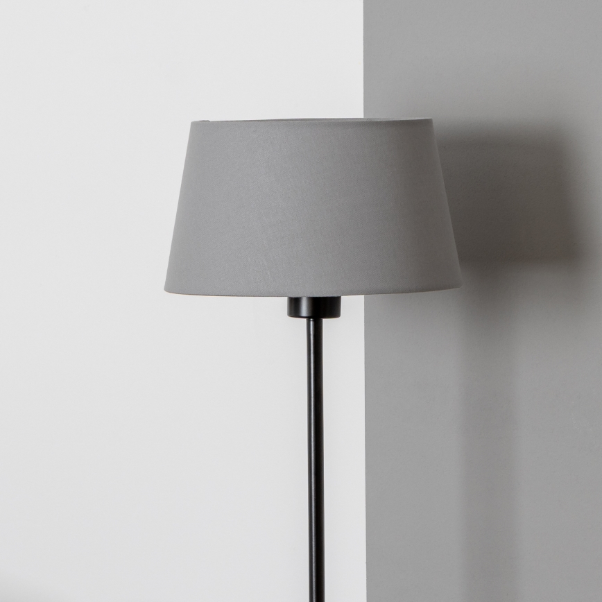 Brilagi - Lámpara de pie LED CERIA 1xE27/40W/230V Ø 25 cm gris/negro