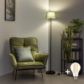 Brilagi - Lámpara de pie LED CERIA 1xE27/40W/230V Ø 25 cm verde/negro