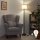 Brilagi - Lámpara de pie LED CERIA 1xE27/40W/230V Ø 30 cm beige/negro