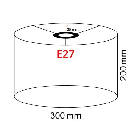 Brilagi - Lámpara de pie LED CERIA 1xE27/40W/230V Ø 30 cm blanca/cromo mate