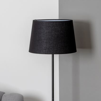 Brilagi - Lámpara de pie LED CERIA 1xE27/40W/230V Ø 30 cm negra