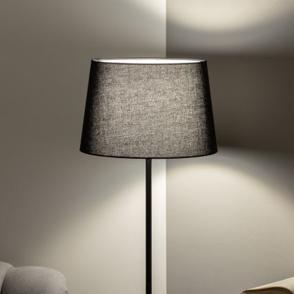 Brilagi - Lámpara de pie LED CERIA 1xE27/40W/230V Ø 30 cm negra