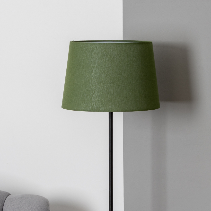 Brilagi - Lámpara de pie LED CERIA 1xE27/40W/230V Ø 30 cm verde/negro