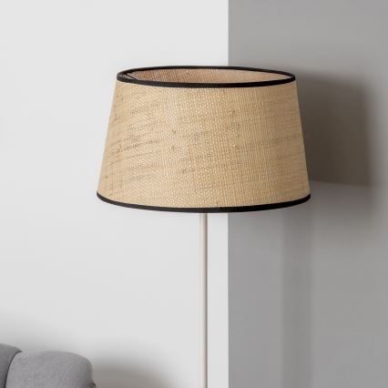 Brilagi - Lámpara de pie LED CERIA 1xE27/40W/230V Ø 35 cm beige/blanco