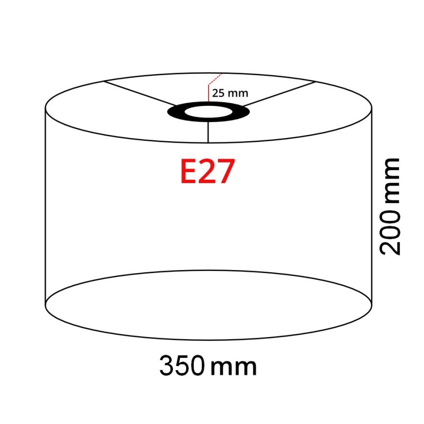 Brilagi - Lámpara de pie LED CERIA 1xE27/40W/230V Ø 35 cm beige/blanco