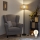 Brilagi - Lámpara de pie LED CERIA 1xE27/40W/230V Ø 35 cm beige/negro