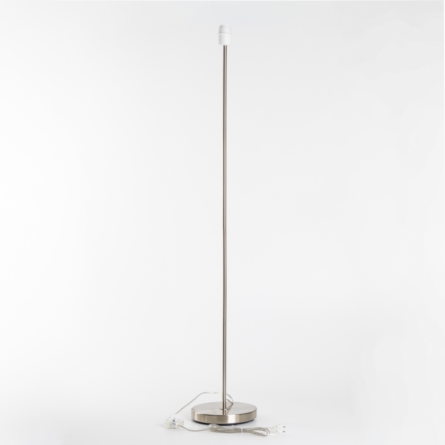 Brilagi - Lámpara de pie LED CERIA 1xE27/40W/230V Ø 40 cm bambú/cromo mate