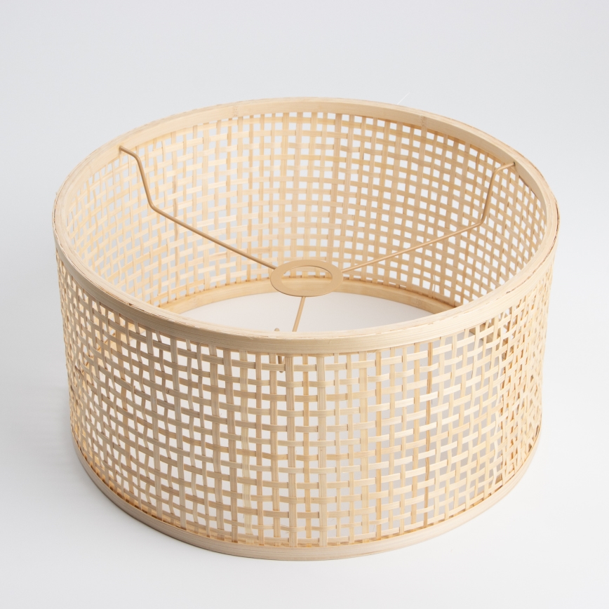 Brilagi - Lámpara de pie LED CERIA 1xE27/40W/230V Ø 40 cm bambú/negro