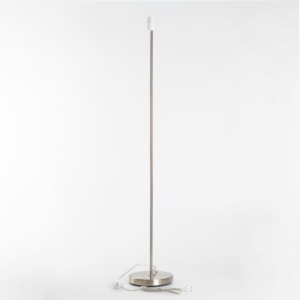 Brilagi - Lámpara de pie LED CERIA 1xE27/40W/230V Ø 45 cm blanco/cromo mate