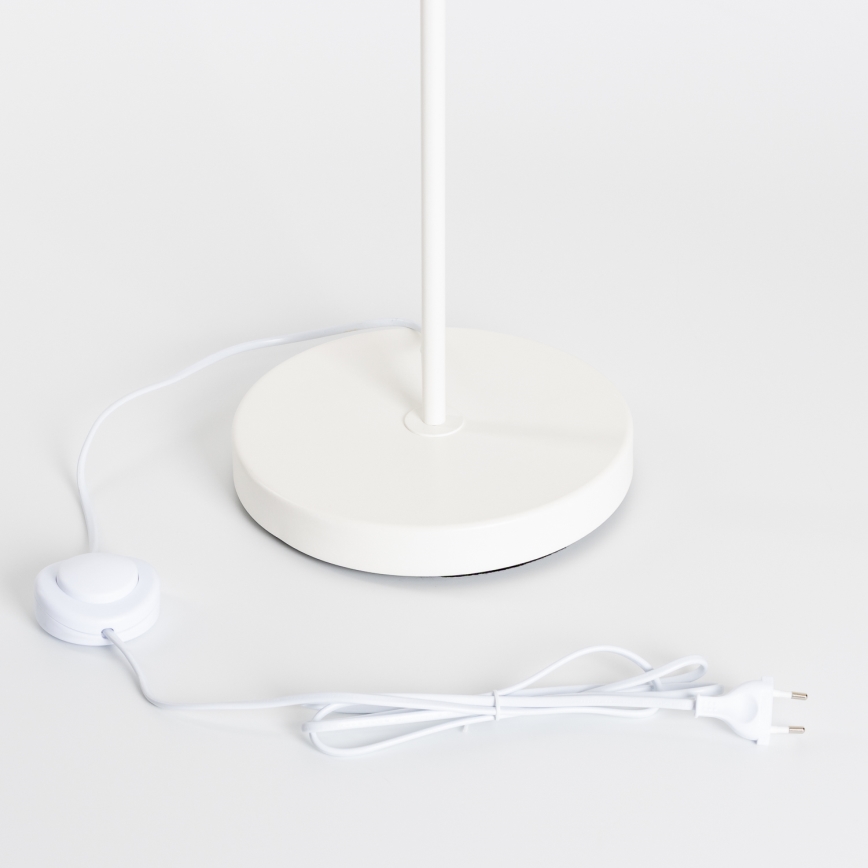 Brilagi - Lámpara de pie LED CERIA 1xE27/40W/230V Ø 45 cm gris/blanco